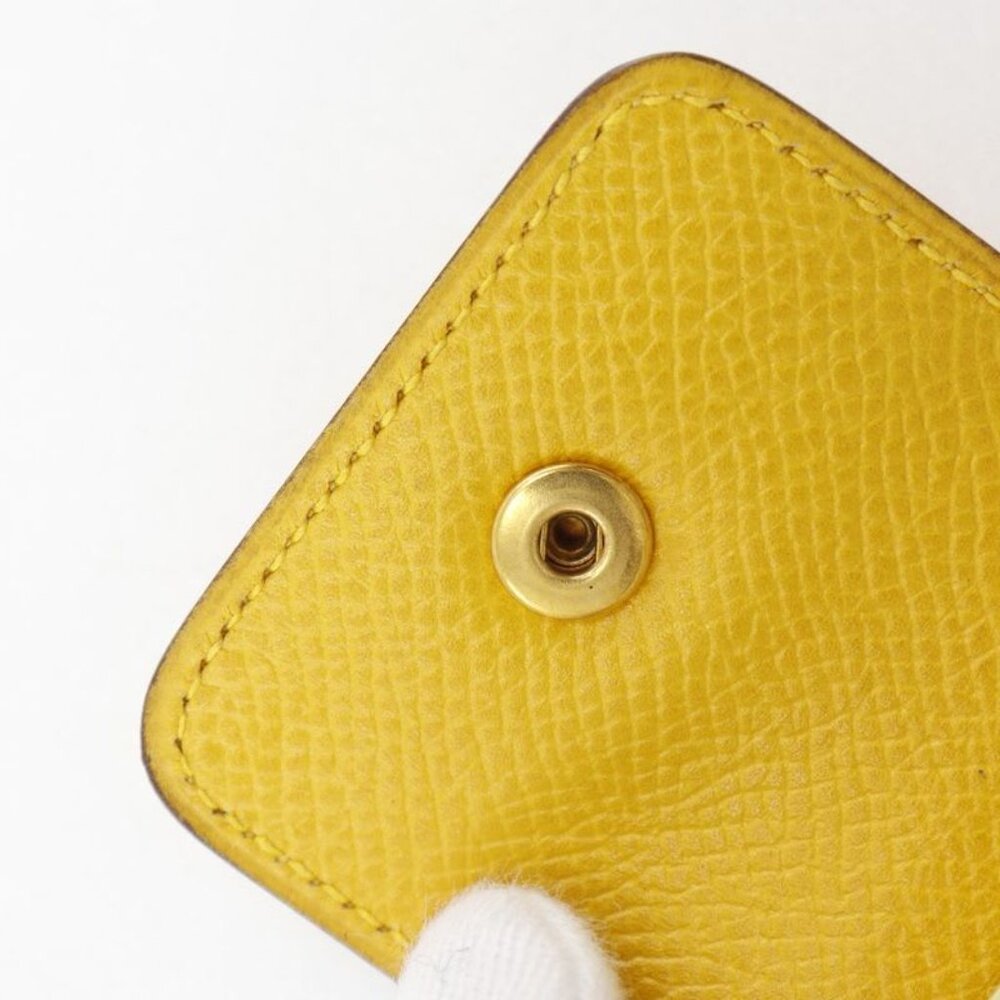 Hermes Post-it Case Sticky Note Leather Yellow - Picture 7 of 9